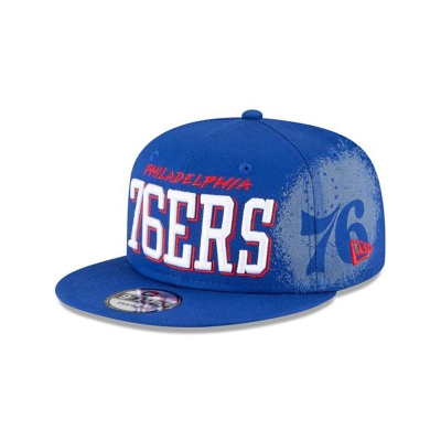 Philadelphia 76ers Gorra | New Era NBA Faded 9fifty Snapback Cap Mexico - Azules